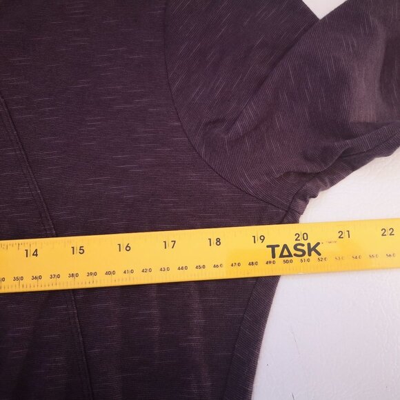 Horny Toad Ladies Purple V-neck Long Sleeve Size Large Midi Dress - Picture 7 of 8